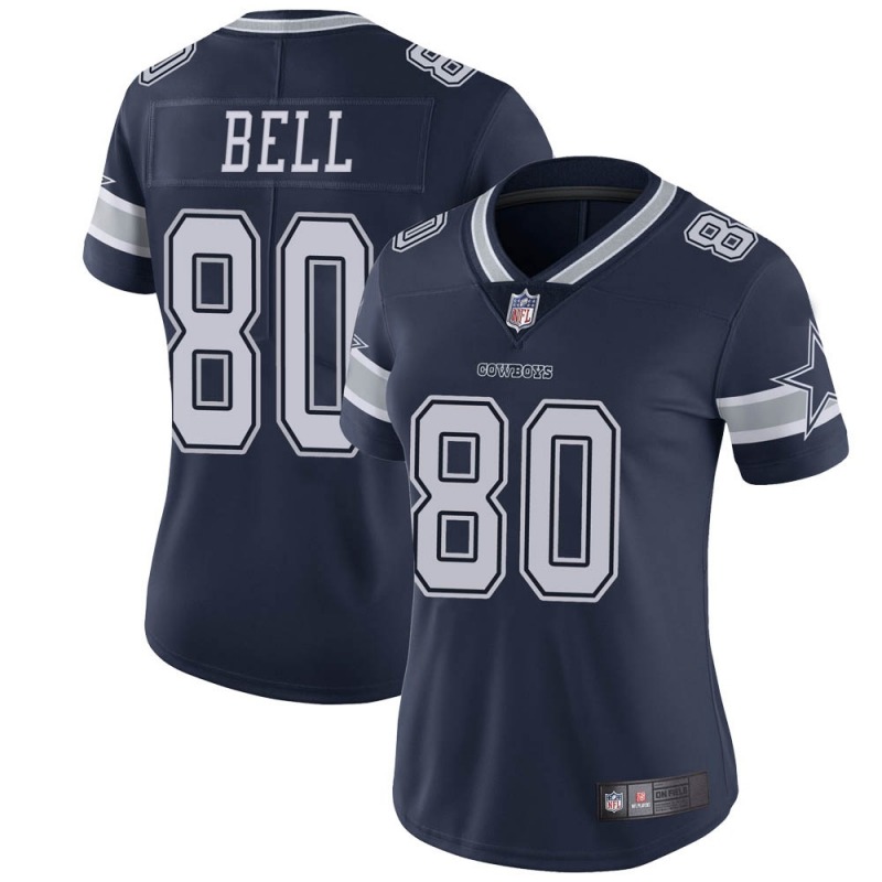 2020 Nike NFL Women Dallas Cowboys 80 Blake Bell Navy Limited Team Color Vapor Untouchable Jersey